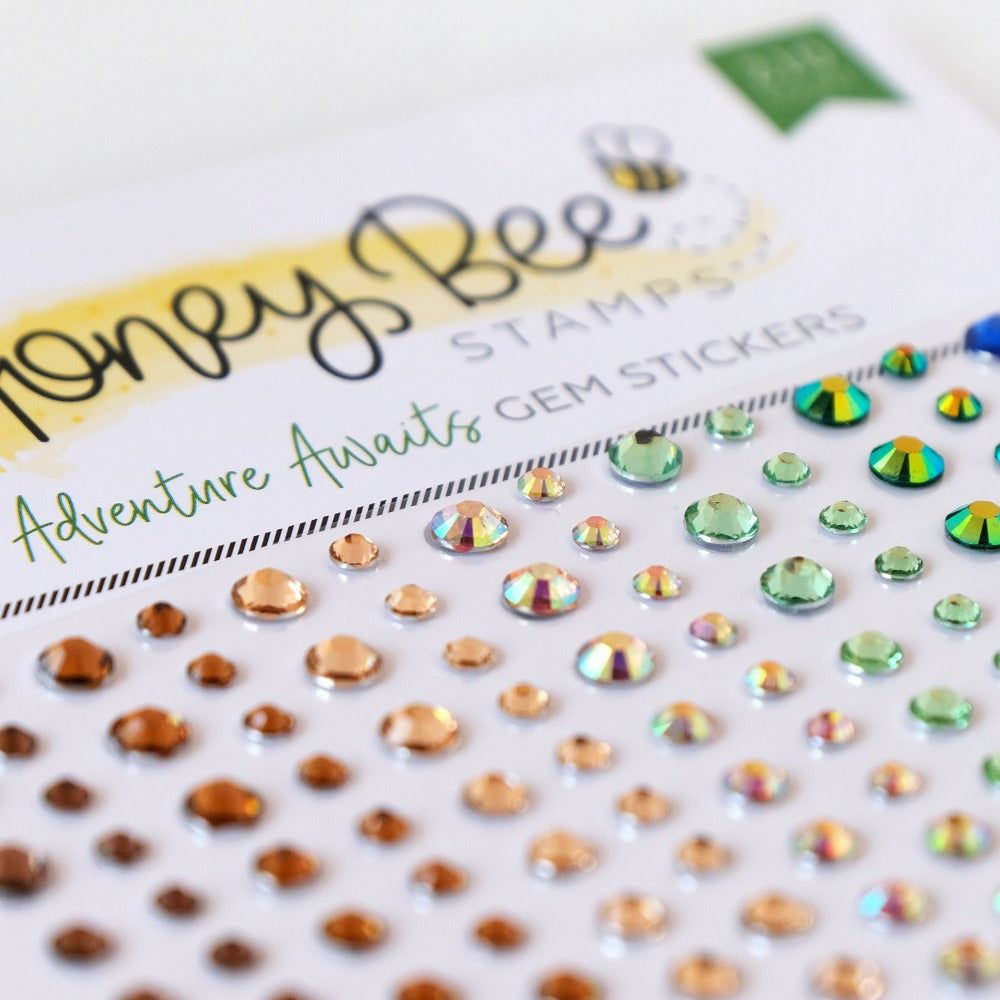 Adventure Awaits Gem Stickers - 210 Count - Honey Bee Stamps