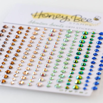 Adventure Awaits Gem Stickers - 210 Count - Honey Bee Stamps