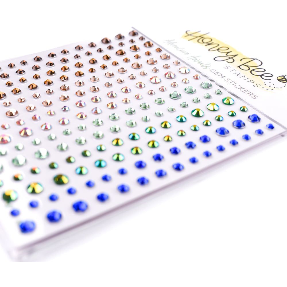 Adventure Awaits Gem Stickers - 210 Count - Honey Bee Stamps