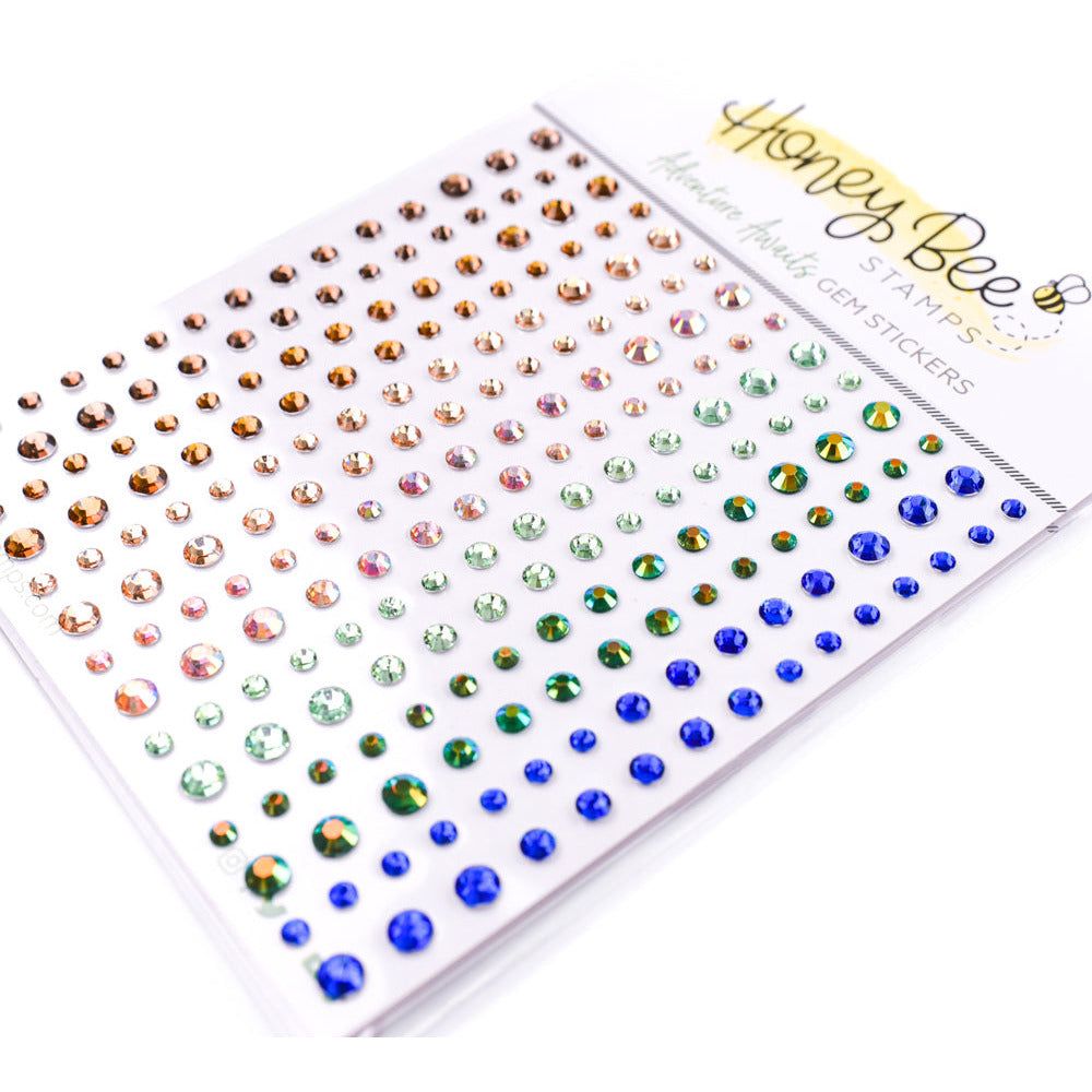 Adventure Awaits Gem Stickers - 210 Count - Honey Bee Stamps