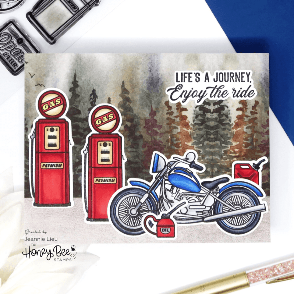 Adventure Awaits Paper Pad 6x8.5 - 24 Double - Sided Sheets - Honey Bee Stamps