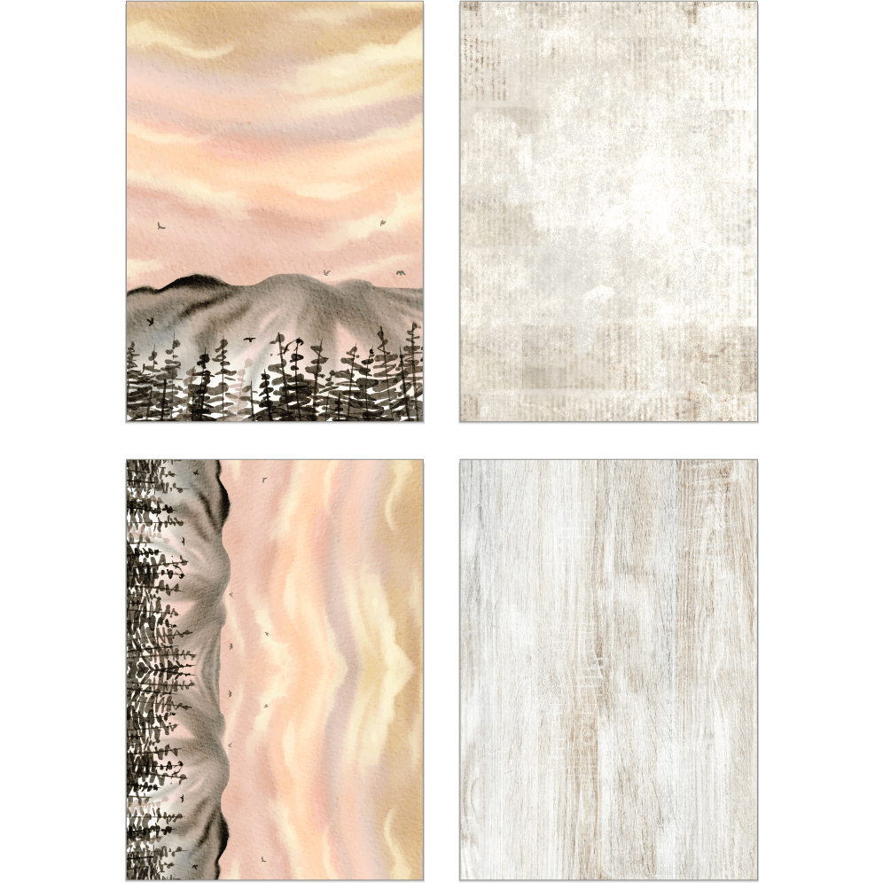 Adventure Awaits Paper Pad 6x8.5 - 24 Double - Sided Sheets - Honey Bee Stamps