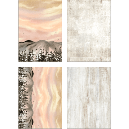 Adventure Awaits Paper Pad 6x8.5 - 24 Double - Sided Sheets - Honey Bee Stamps