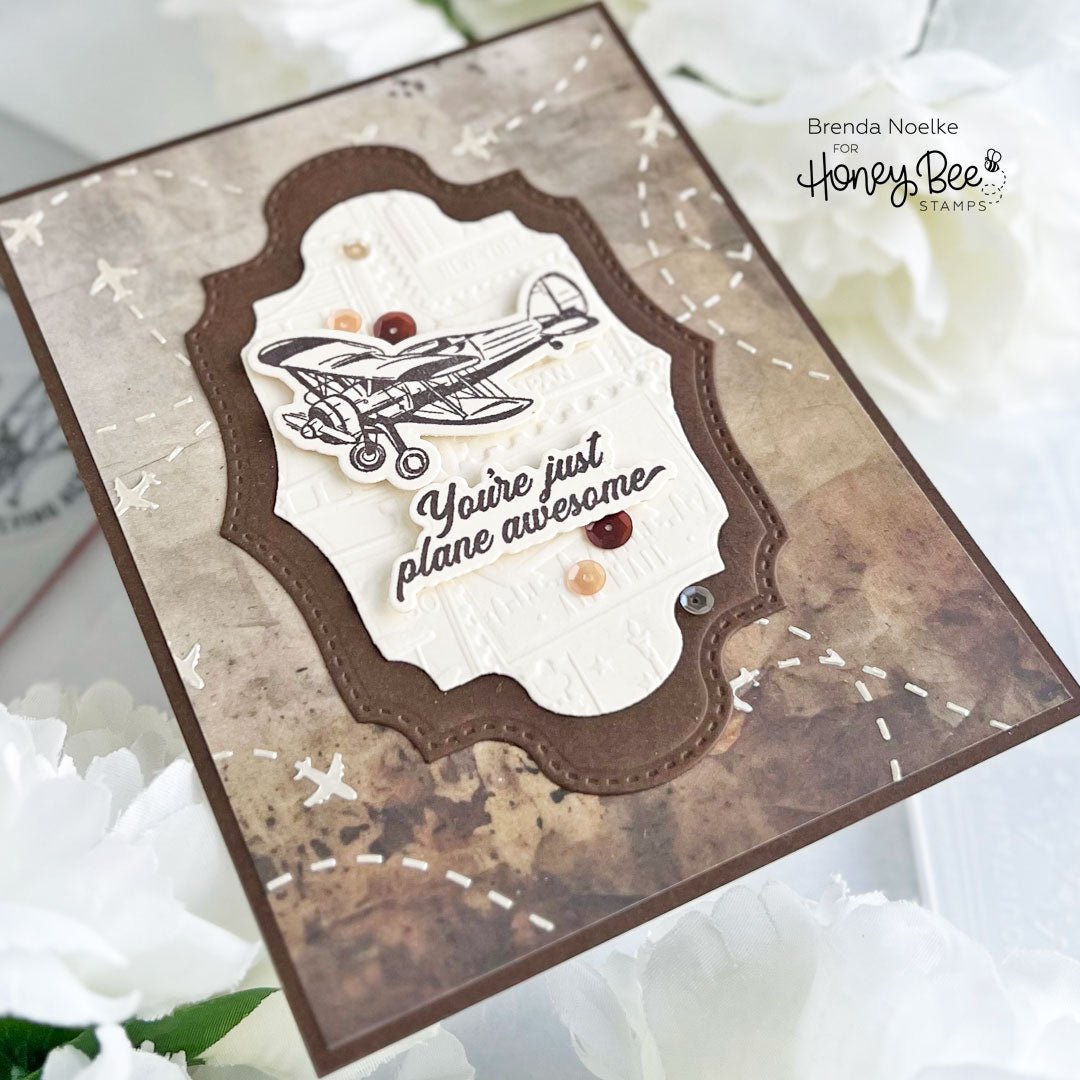 Air Mail - 3D Embossing Folder - Honey Bee Stamps