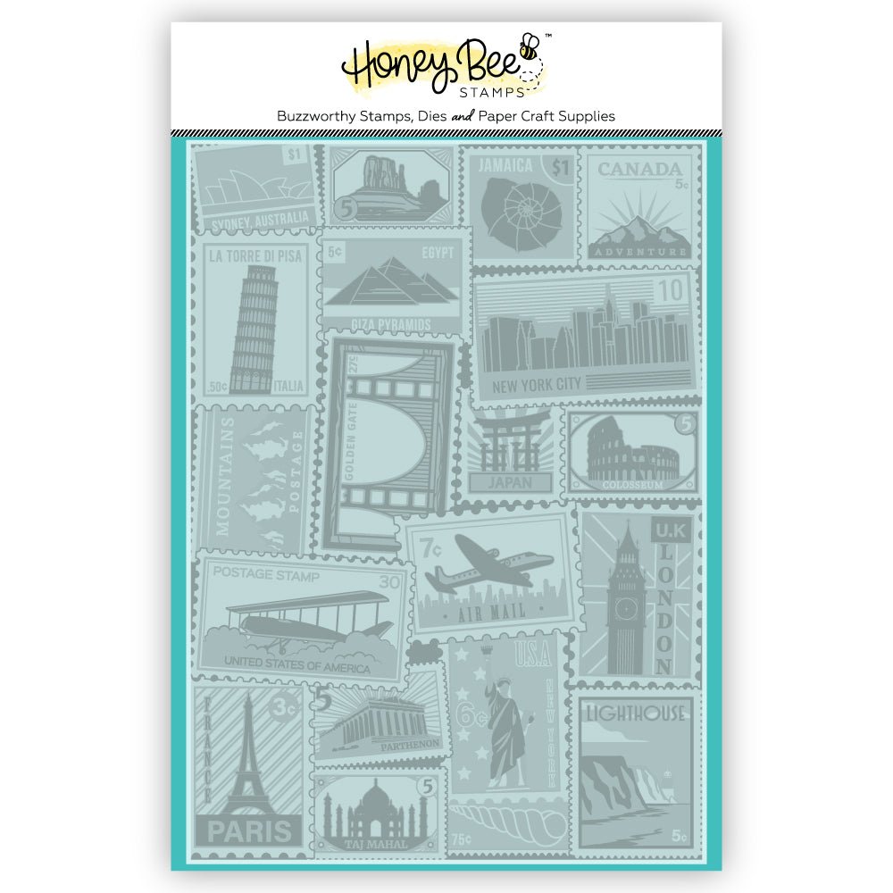 Air Mail - 3D Embossing Folder - Honey Bee Stamps