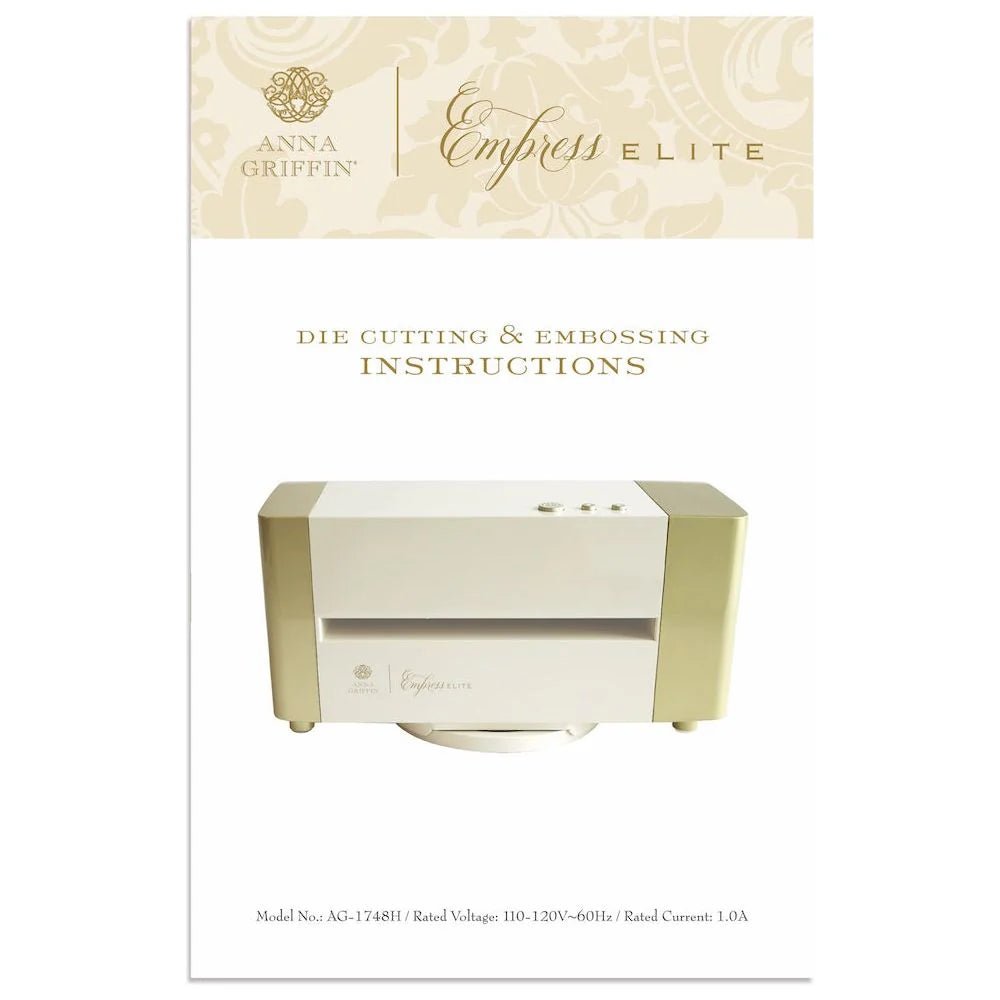 Anna Griffin Empress Elite Die Cutting Machine with Set of Large Plates - Honey Bee Stamps