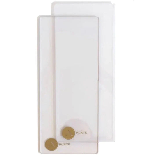 Anna Griffin Empress Mini Extra Long Set of 2 - A Plates - 4.25" x 10" - Honey Bee Stamps