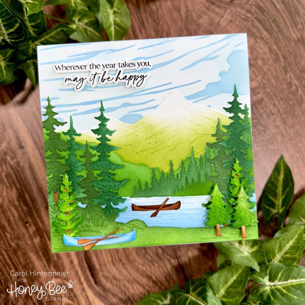 At The Lake - Set Of 6 - 6"x6" Layering Stencils - Honey Bee Stamps