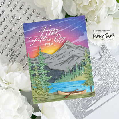 At The Lake - Set Of 6 - 6"x6" Layering Stencils - Honey Bee Stamps