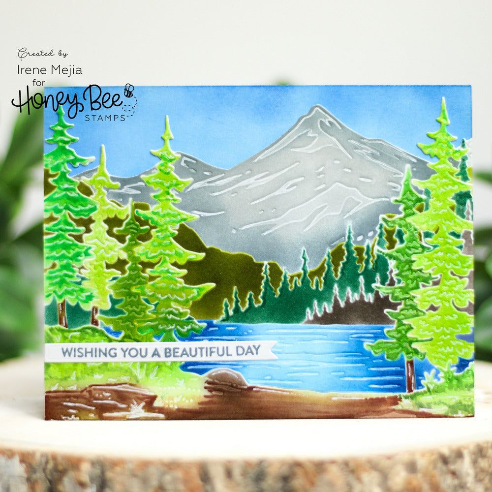 At The Lake - Set Of 6 - 6"x6" Layering Stencils - Honey Bee Stamps