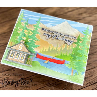 At The Lake - Set Of 6 - 6"x6" Layering Stencils - Honey Bee Stamps