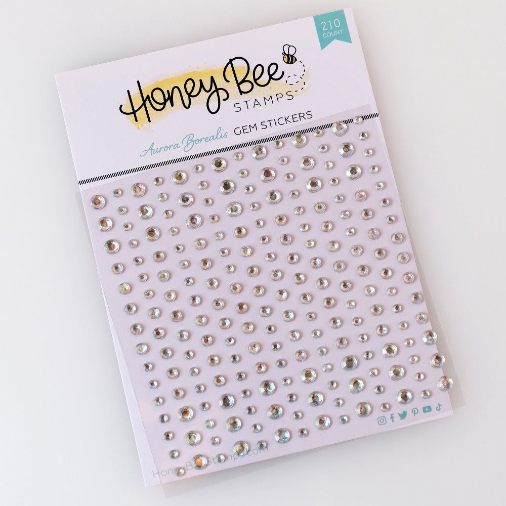 Aurora Borealis Gem Stickers - 210 Count - Honey Bee Stamps