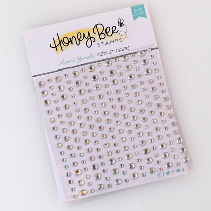 Aurora Borealis Gem Stickers - 210 Count - Honey Bee Stamps