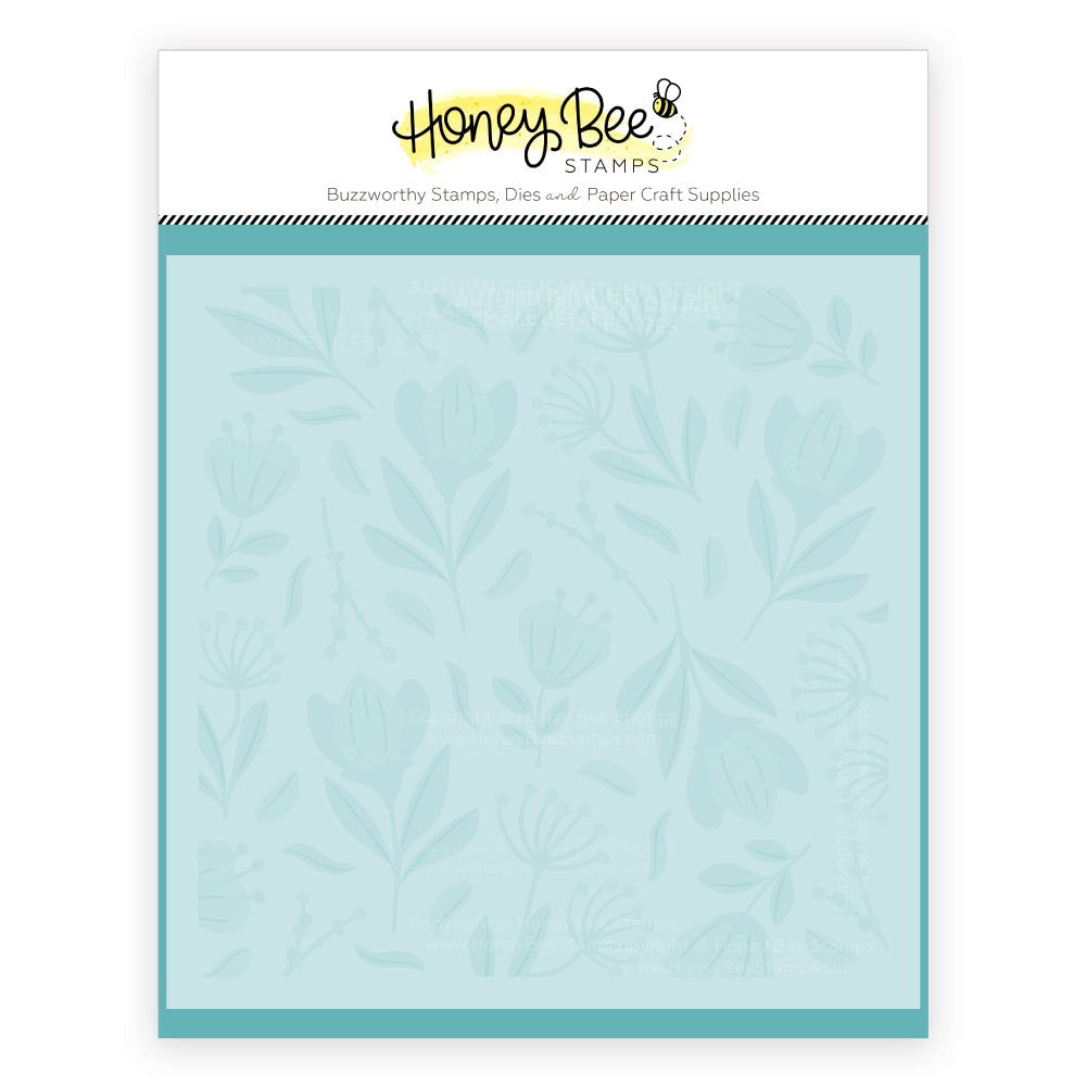 Autumn Delight - Set Of 6 Background 6x6" Stencils - Honey Bee Stamps