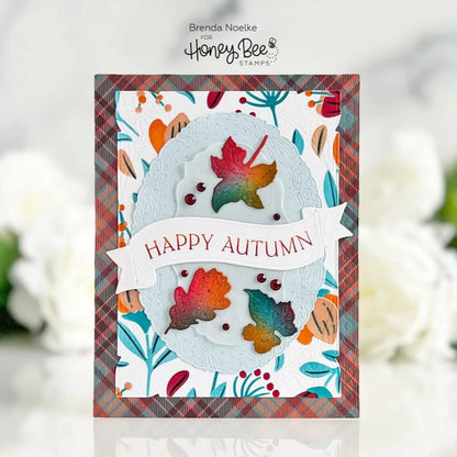 Autumn Delight - Set Of 6 Background 6x6" Stencils - Honey Bee Stamps
