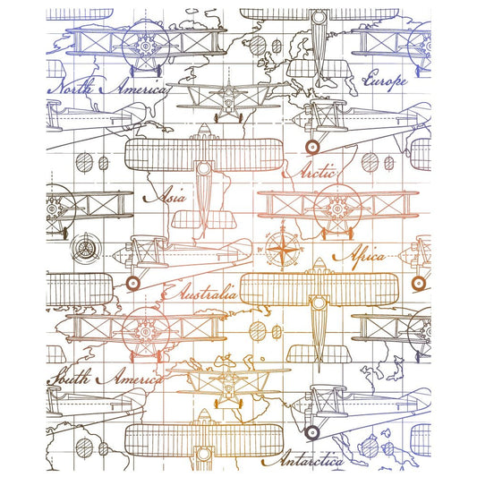 Aviator - 5x6 Rubber Cling Background Stamp - Honey Bee Stamps