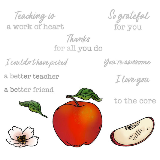 Awesome To The Core - 4x6 Photopolymer Stamp Set - Honey Bee Stamps