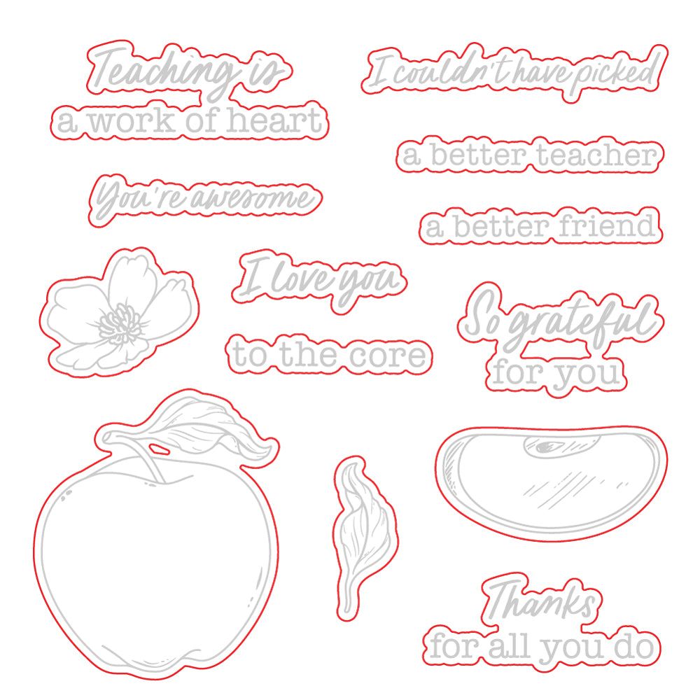 Awesome To The Core - Honey Cuts - Coordinating Dies - Honey Bee Stamps