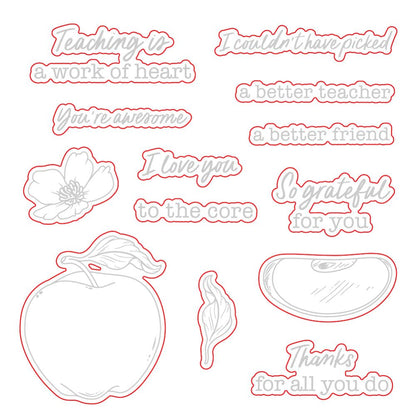 Awesome To The Core - Honey Cuts - Coordinating Dies - Honey Bee Stamps