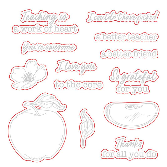 Awesome To The Core - Honey Cuts - Coordinating Dies - Honey Bee Stamps