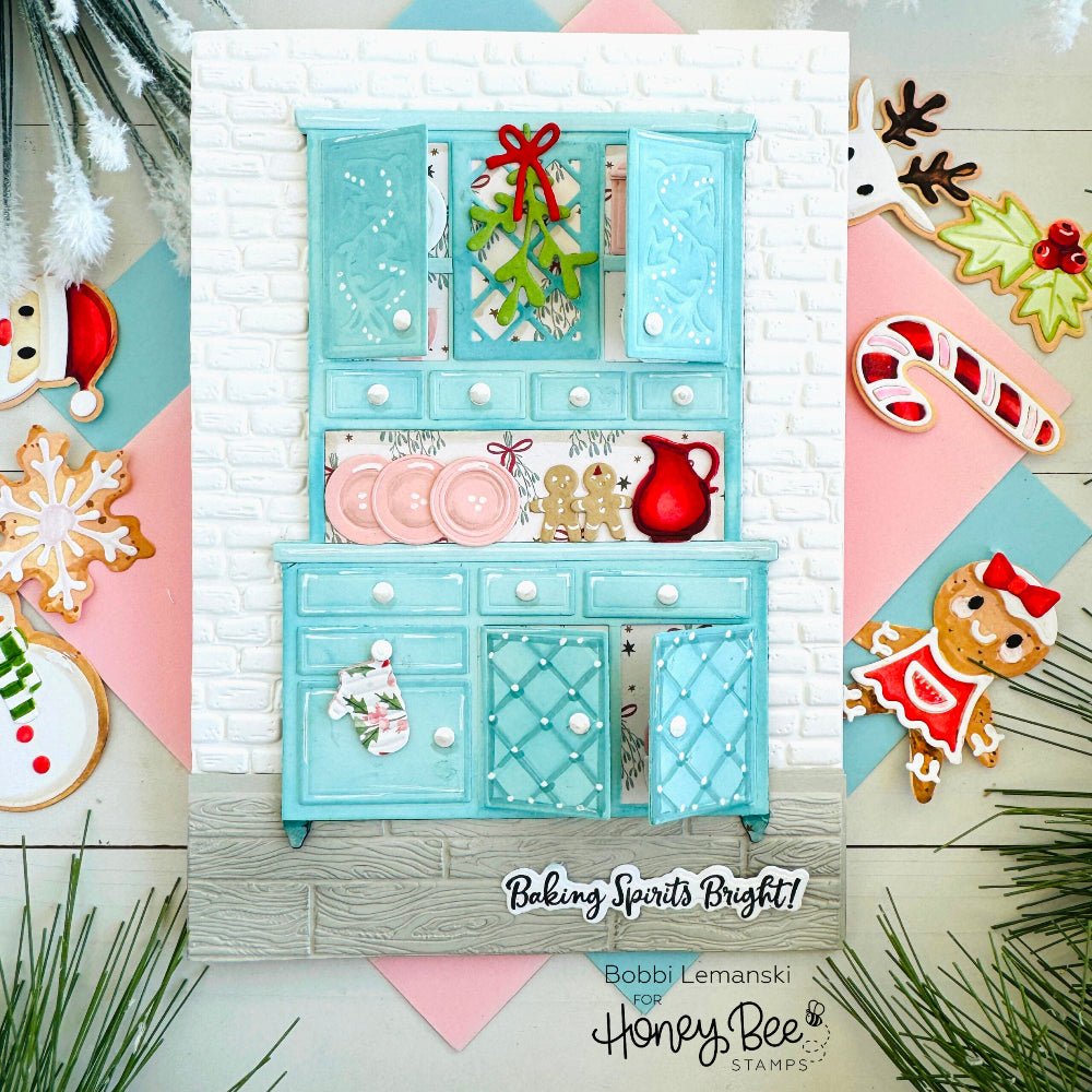 Baking Spirits Bright - 6"x6" Coordinating Stencil - Honey Bee Stamps