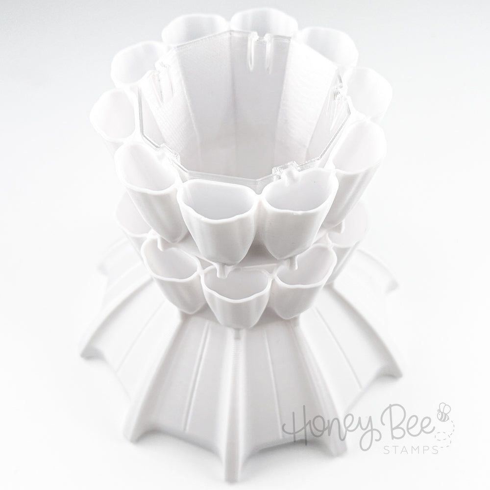 Ballerina Blending Brush Caddy - White - Honey Bee Stamps
