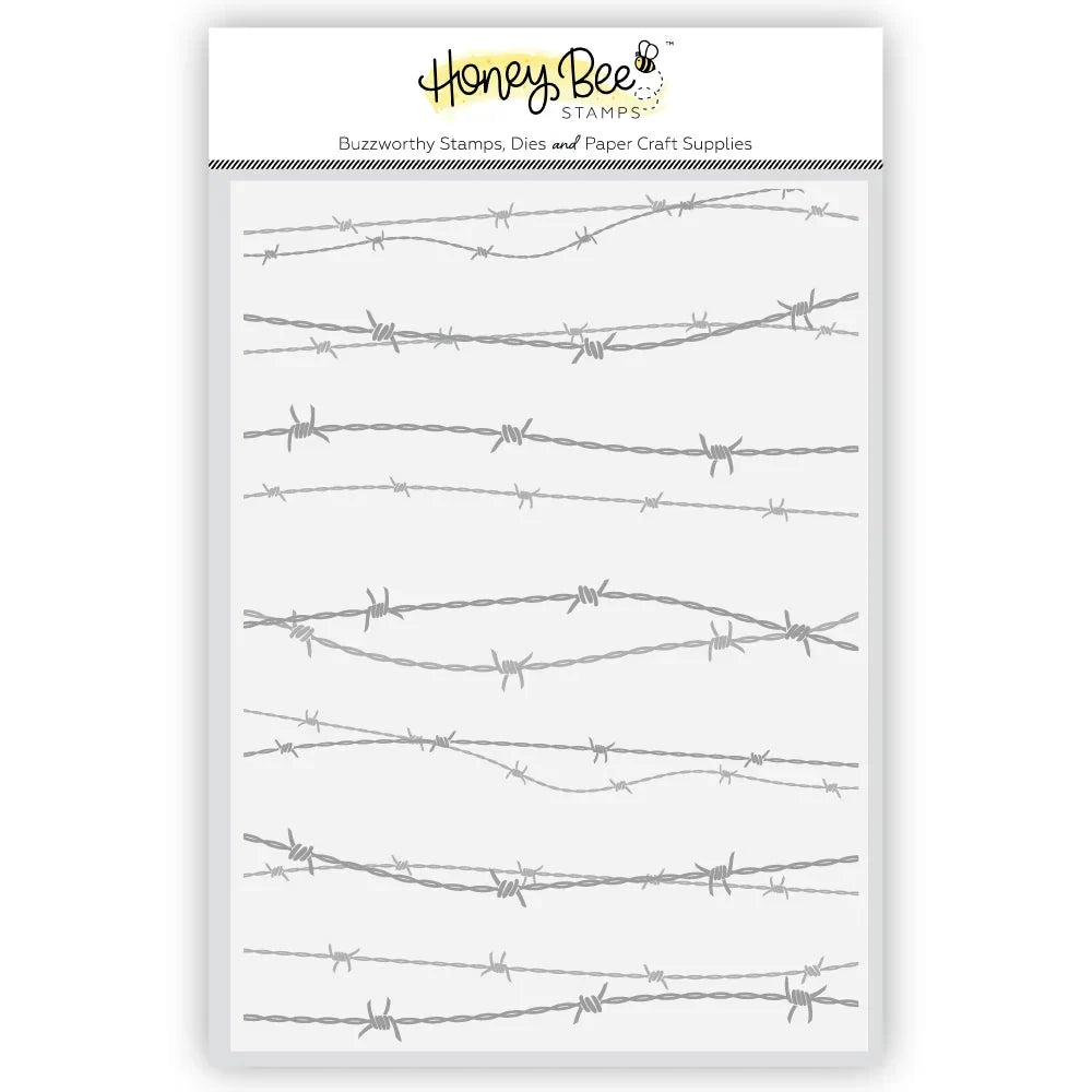 Barbed Wire | 3D Embossing Folder | Honey Bee Stamps
