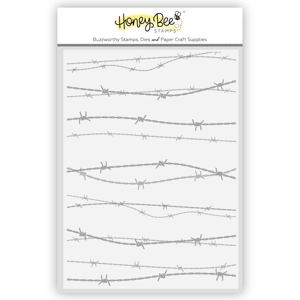Barbed Wire - 3D Embossing Folder - Honey Bee Stamps