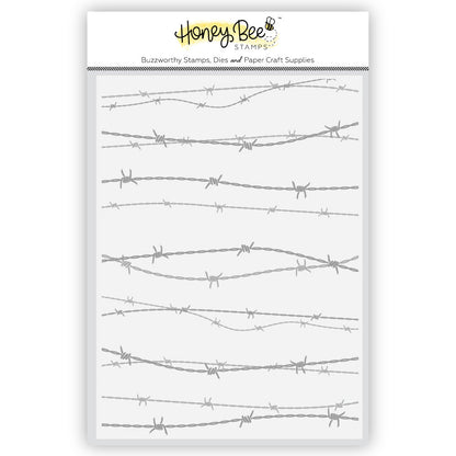 Barbed Wire - 3D Embossing Folder - Honey Bee Stamps
