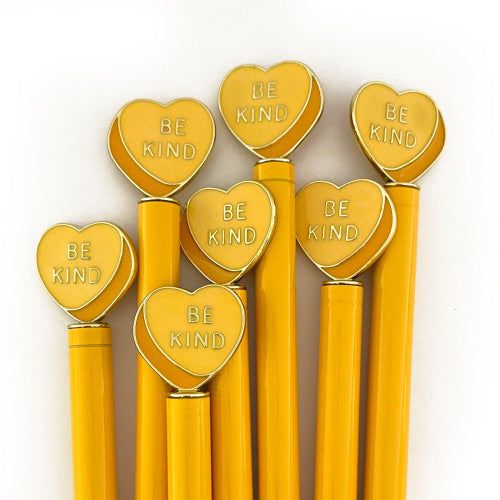 Be Kind Yellow Heart Pen - Honey Bee Stamps