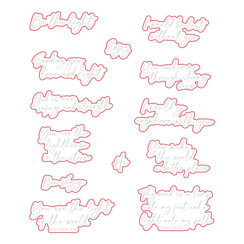 Be the Light - Honey Cuts - Coordinating Dies - Honey Bee Stamps