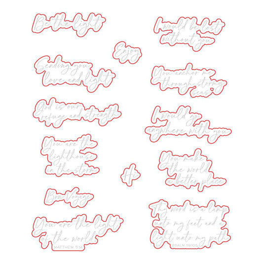 Be the Light - Honey Cuts - Coordinating Dies - Honey Bee Stamps