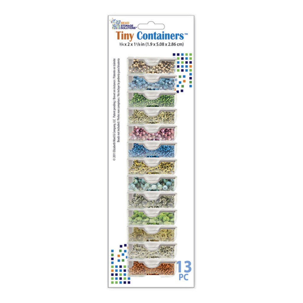 Bead and Embellishment Storage Containers - Tiny / Set of 13 - Honey Bee Stamps