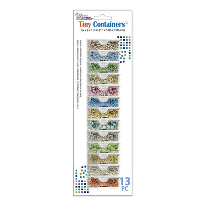 Bead and Embellishment Storage Containers - Tiny / Set of 13 - Honey Bee Stamps