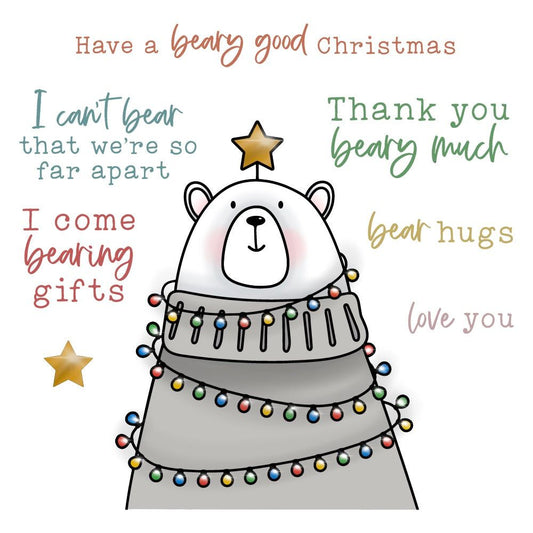 Bear Hugs - 4x5 Photopolymer Stamp Set - Honey Bee Stamps