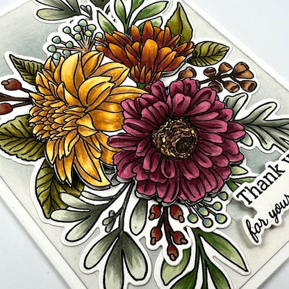 Beautiful Blooms - Set of 4 Coordinating 6x6" Stencils