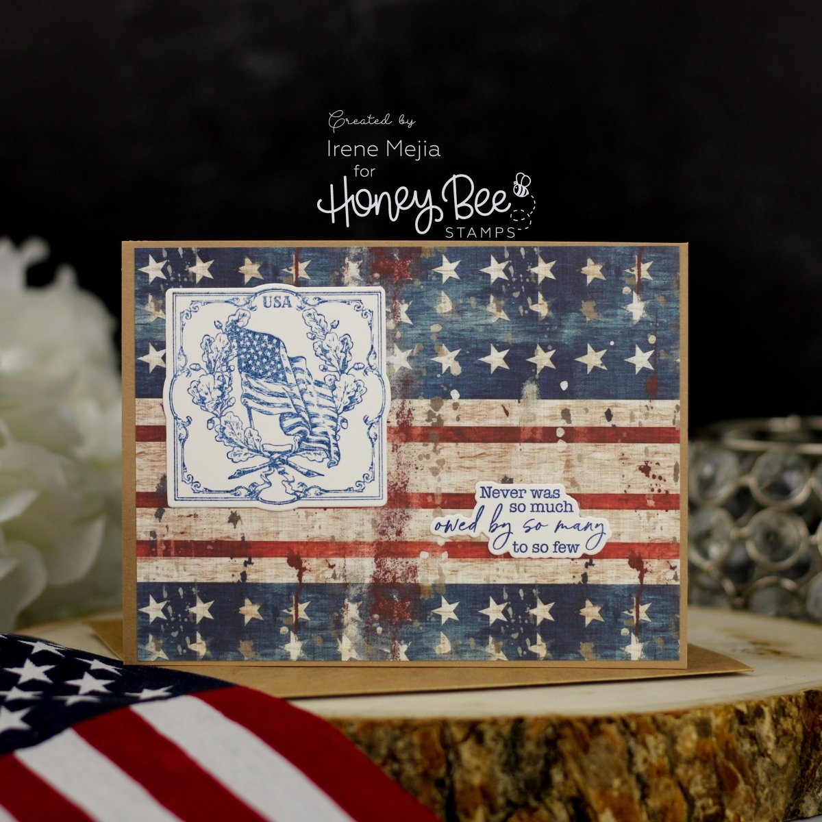 Because Of The Brave - Honey Cuts - Coordinating Dies - Honey Bee Stamps