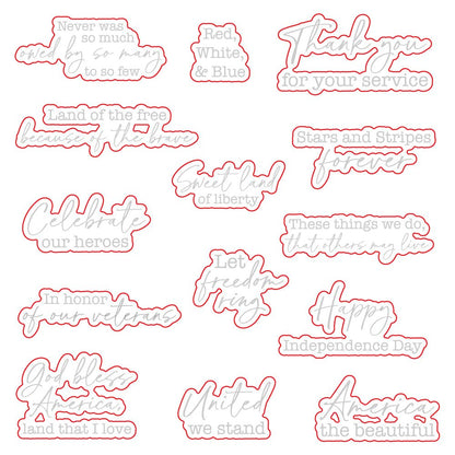 Because Of The Brave - Honey Cuts - Coordinating Dies - Honey Bee Stamps