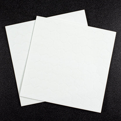 Bee Creative 1/2" White Honeycomb Foam - 136 Ultra Thin Hexagon Foam Dots | Double - Sided Adhesive | 1mm Thick - Honey Bee Stamps
