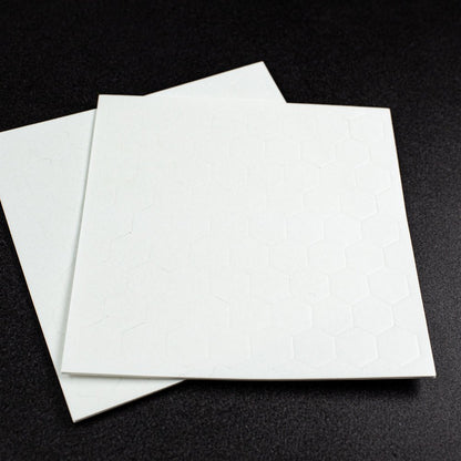 Bee Creative 1/2" White Honeycomb Foam - 136 Ultra Thin Hexagon Foam Dots | Double - Sided Adhesive | 1mm Thick - Honey Bee Stamps