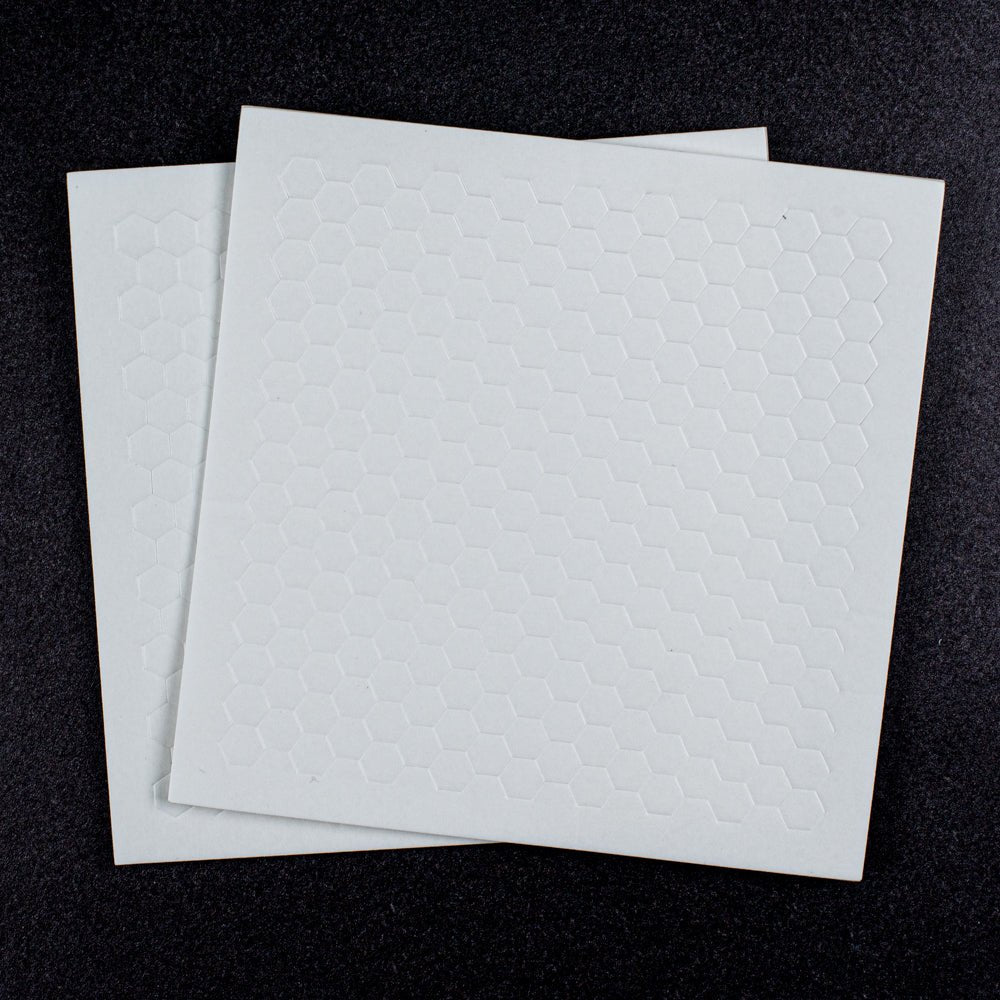 Bee Creative 1/4" White Honeycomb Foam - 494 Ultra Thin Hexagon Foam Dots | Double - Sided Adhesive | 1mm Thick - Honey Bee Stamps
