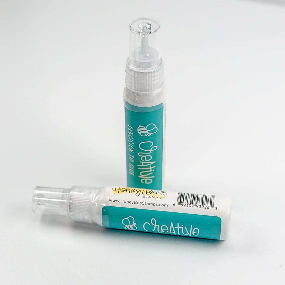 Bee Creative Easy Squeeze Precision Tip Glue - 2oz - Dries Clear - Our Original Formula! - Honey Bee Stamps