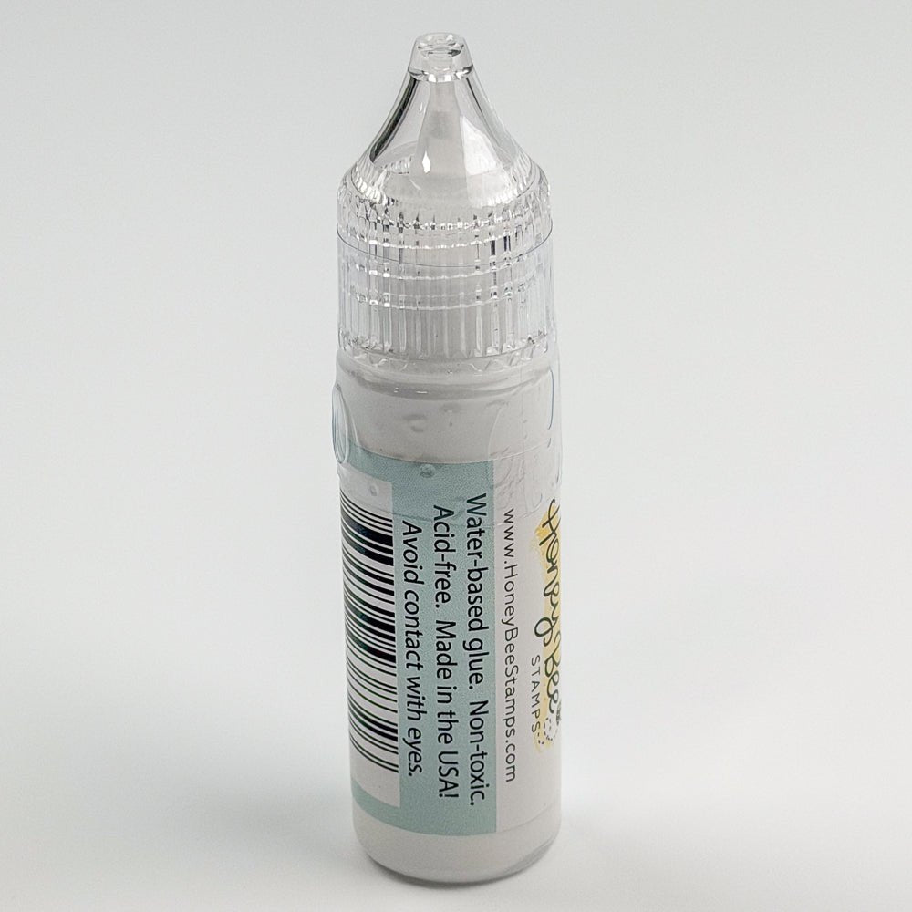 Bee Creative Easy Squeeze Precision Tip Glue - .5oz - Dries Clear - Our Original Formula! - Honey Bee Stamps