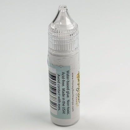 Bee Creative Easy Squeeze Precision Tip Glue - .5oz - Dries Clear - Our Original Formula! - Honey Bee Stamps