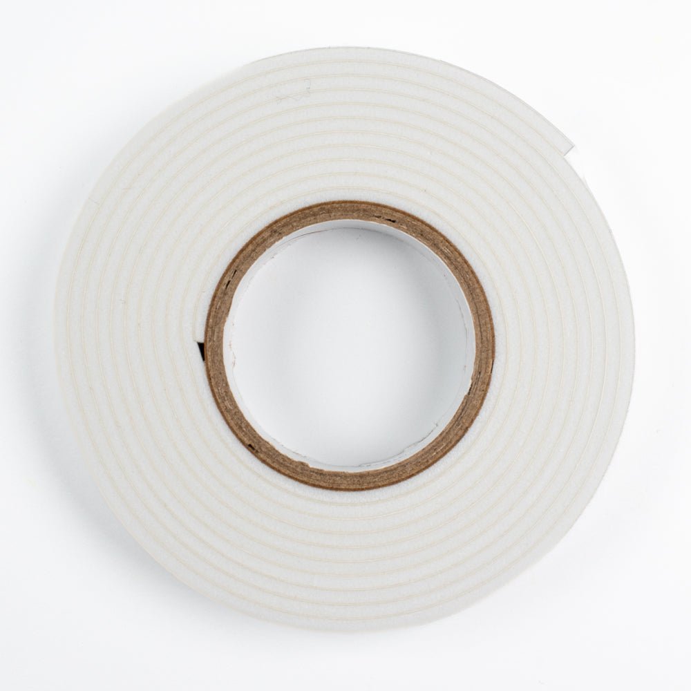 Bee Creative Foam Tape Roll – White Double - Sided Adhesive | 1/2" x 2.2 Yards | 2mm Thick - Honey Bee Stamps
