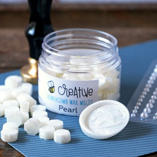 Bee Creative Honeycomb Wax Melts - Pearl - Honey Bee Stamps