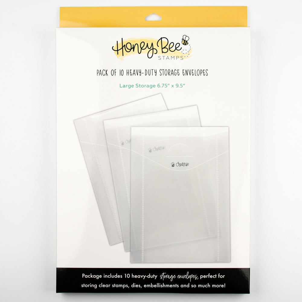 Bee Creative - Large Storage Pockets 6.75" x 9.5" - Honey Bee Stamps