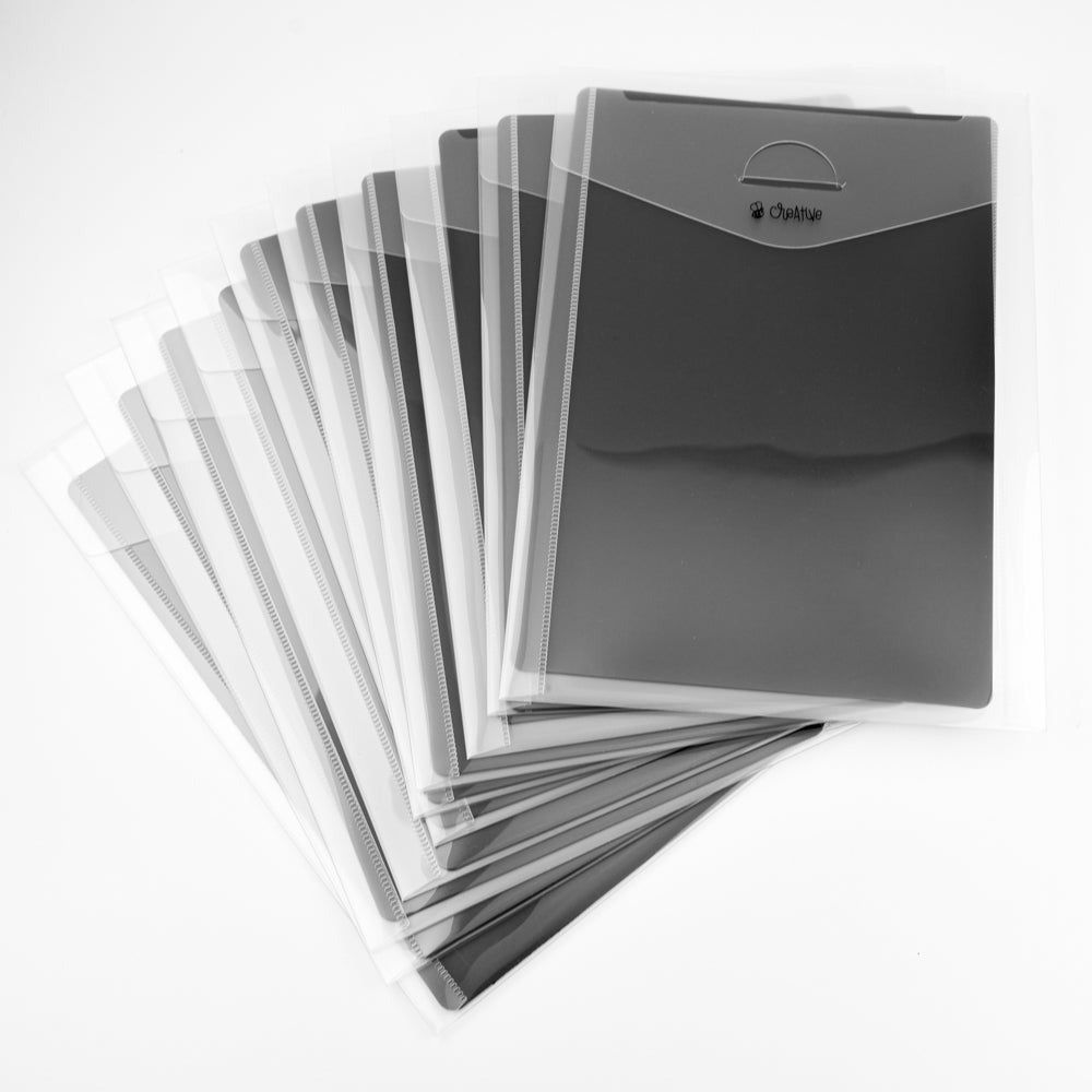 Bee Creative - Medium Storage Pockets with Magnets 4 1/4" x 7 3/4" - Honey Bee Stamps