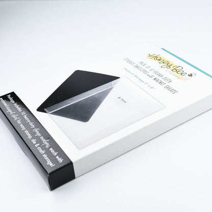 Bee Creative - Medium Storage Pockets with Magnets 4 1/4" x 7 3/4" - Honey Bee Stamps