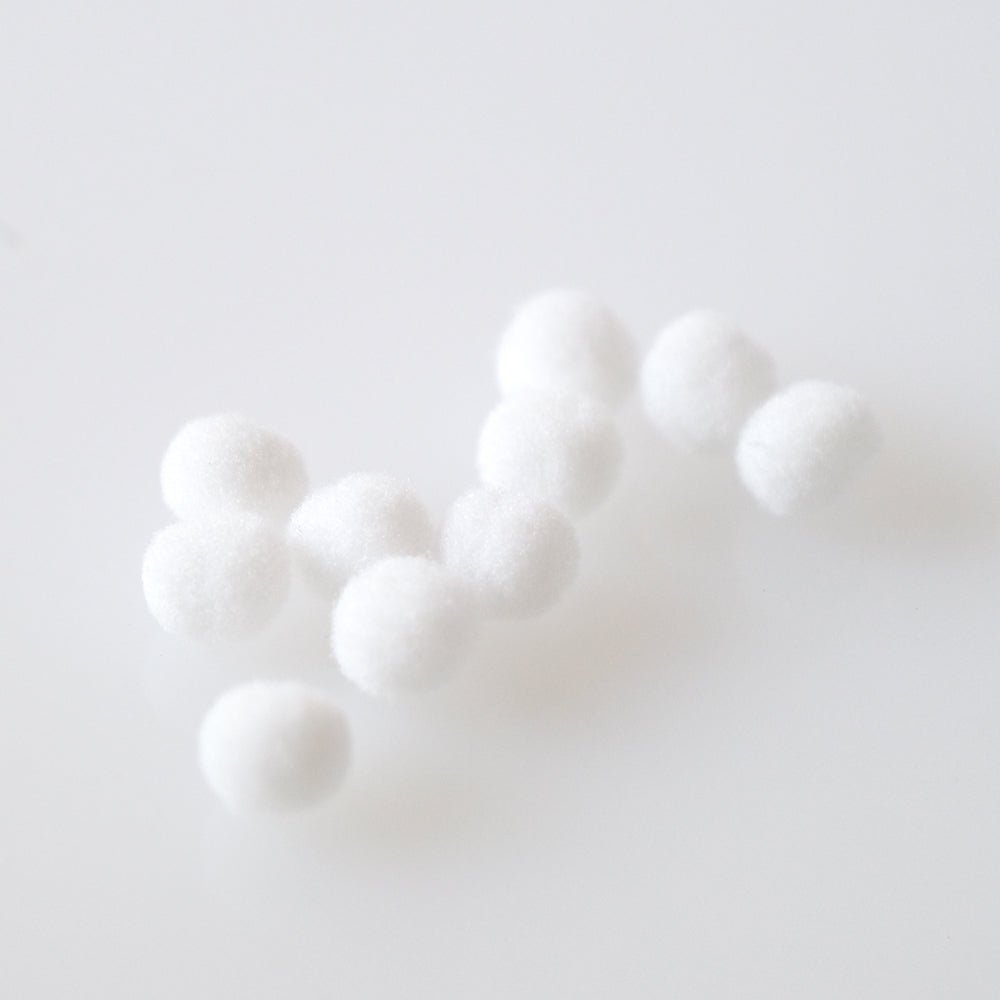 Bee Creative Mini Pom Poms 10pk - Bunny Tails - Honey Bee Stamps